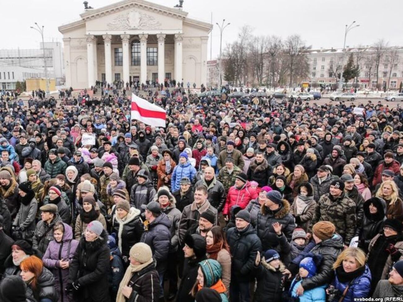 На акцію в Гомелі зібралися близько 2 тис. протестувальників