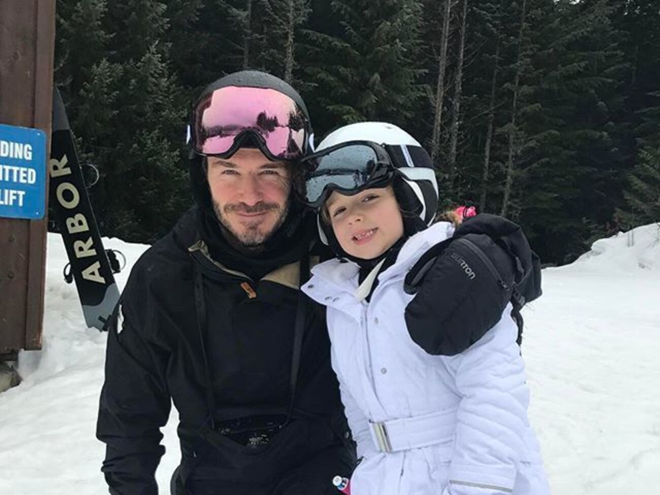 Девід Бекхем з дочкою Гарпер Севен