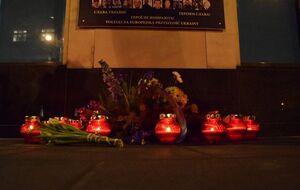 В акции в Варшаве приняли участие украинские дипломаты и представители украинской общины