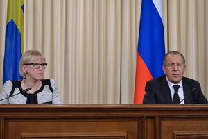 Лавров провів прес-конференцію з головою МЗС Швеції Маргот Вальстрем