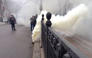 Столичная полиция: Участники Марша достоинства применили пиротехнику