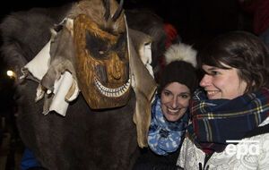 Карнавальное шествие в швейцарских деревнях