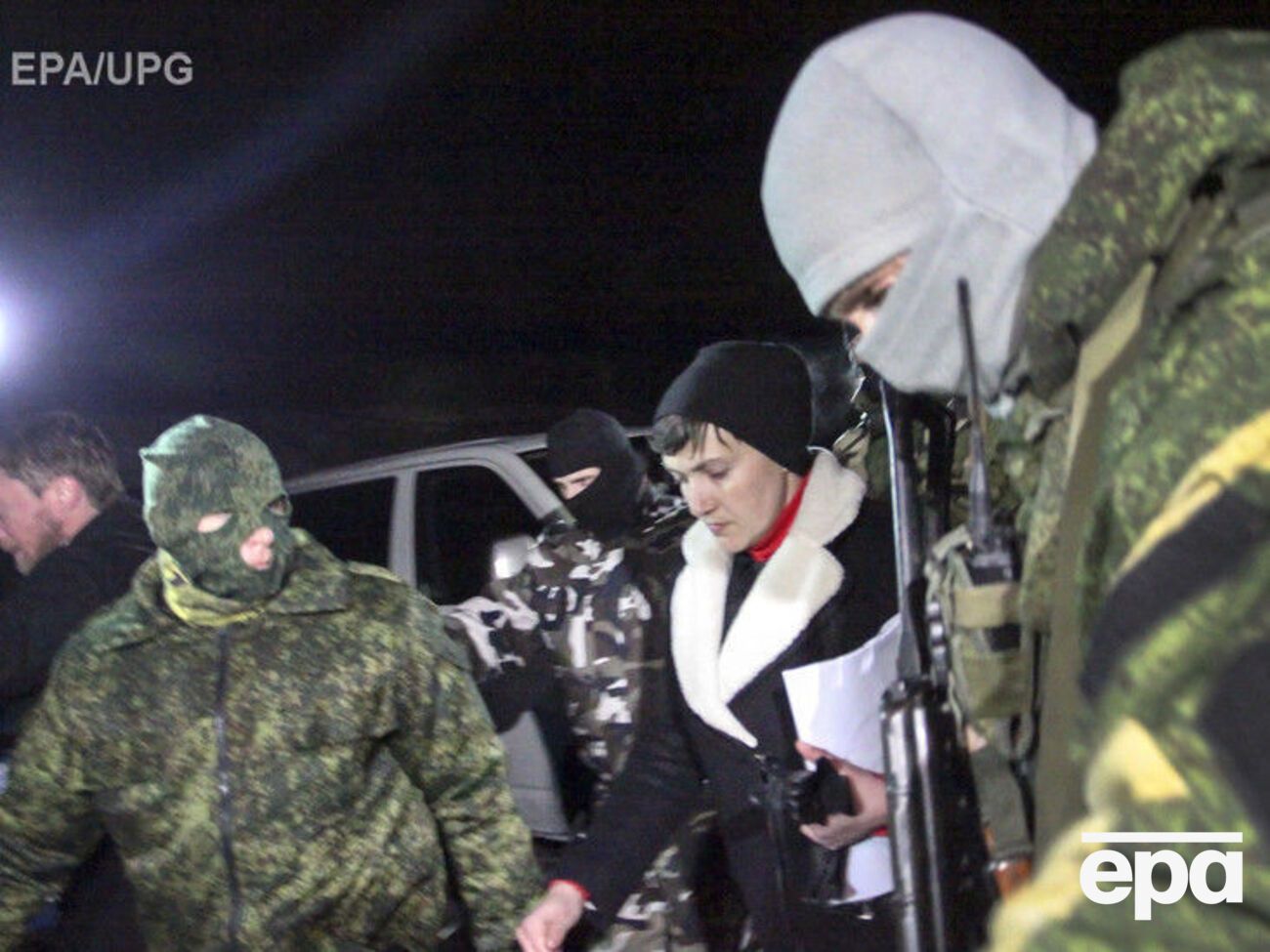 Савченко на Донбассе посетила украинских пленных