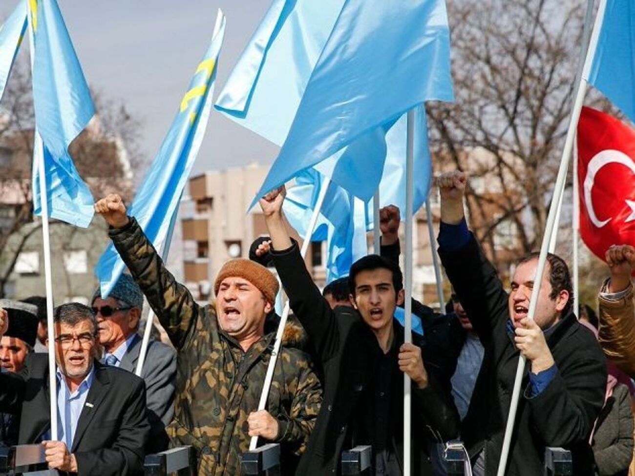 В Анкаре этнические татары&nbsp;протестовали против аннексии Крыма