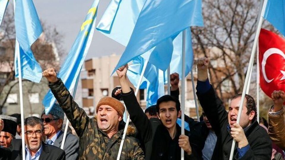 В Анкарі етнічні татари протестували проти анексії Криму