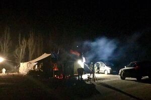 Участники блокады Донбасса обустроили редут "Соловейко"