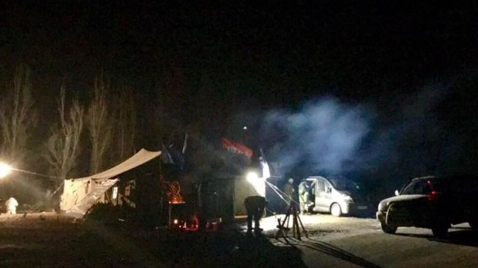Участники блокады Донбасса обустроили редут "Соловейко"