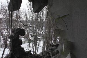 Последствия ночного обстрела Авдеевки