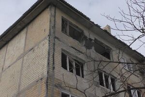 Последствия предыдущего обстрела Авдеевки (архив)