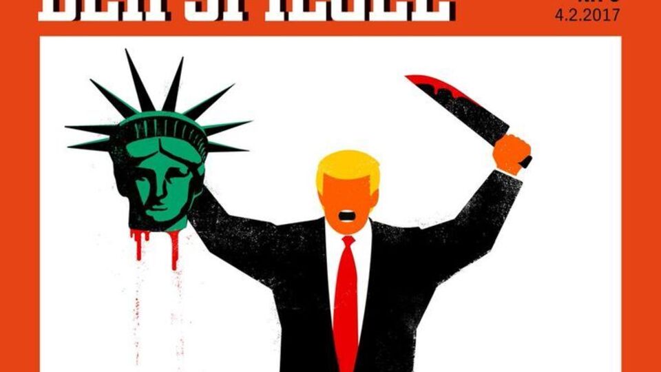 Автором рисунка для журнала Der Spiegel является беженец с Кубы