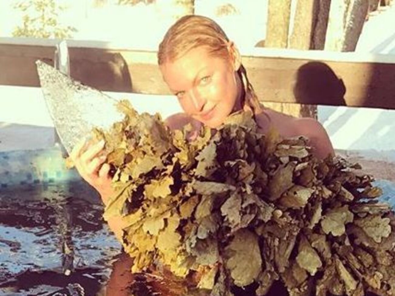 Волочкова: Сразу после бани &ndash;&nbsp;в снег!