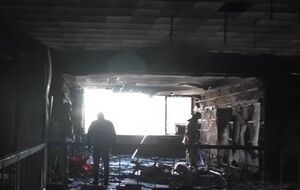 Кабинет Гиви после взрыва