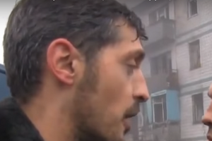 Гиви и Кузьминых в Донецке, январь 2015 года