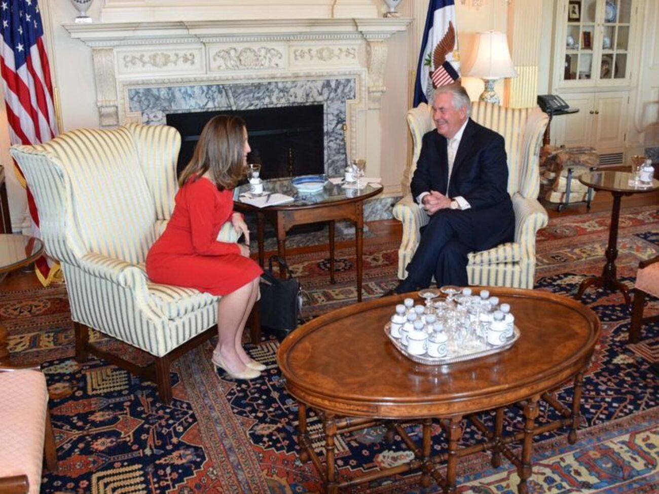 Фриланд назвала беседу с Тиллерсоном "хорошей, предметной дискуссией"