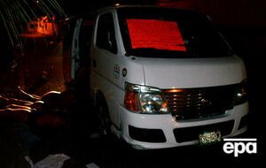 Автобус, в котором обнаружили убитых