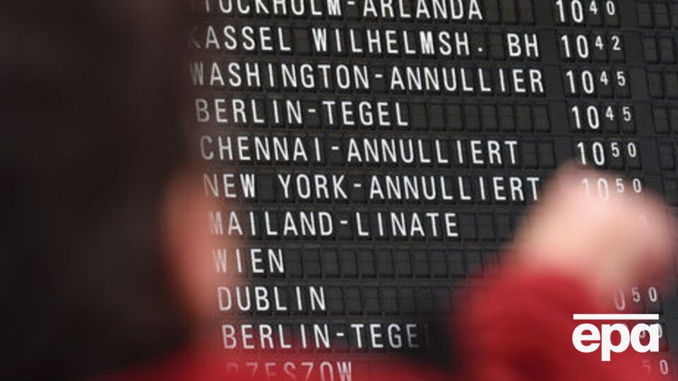 Через страйк скасовано 448 рейсів у Тегелі та 194 – у Шенефельді