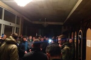 В Луцке требуют освободить задержанных участников блокады