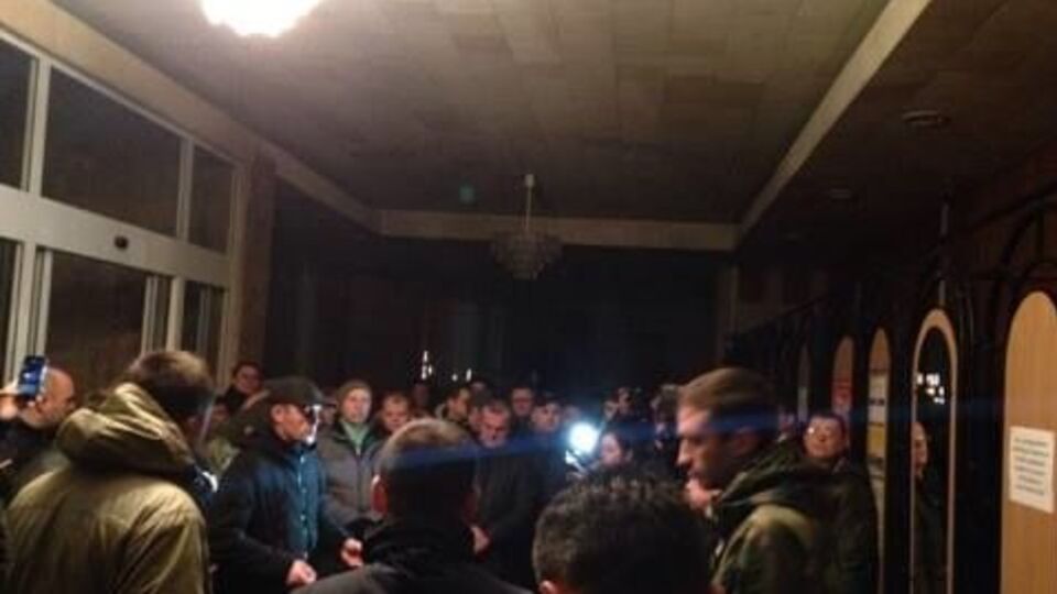 В Луцке требуют освободить задержанных участников блокады