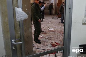 Последствия взрыва во Дворце правосудия Дамаска