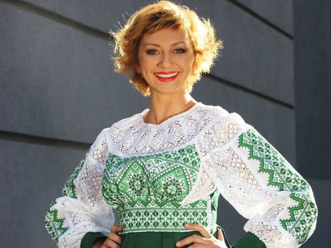 Зюбина исполняет одну из ролей в фильме "Межа"