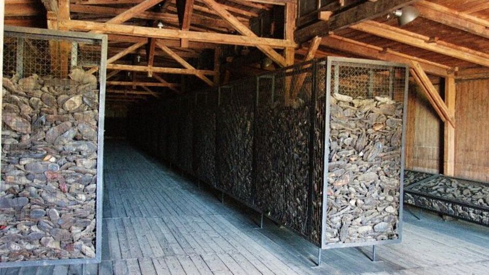 Обувь узников концлагеря Майданек