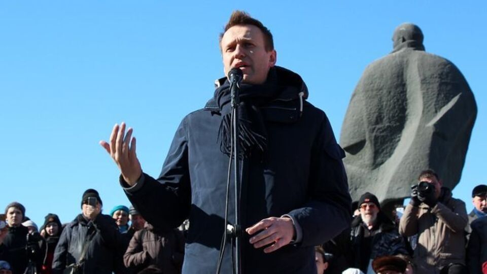 Навальный выступил на митинге в Новосибирске