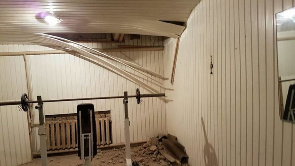 Жуков повідомив, що граната влучила у спортзал