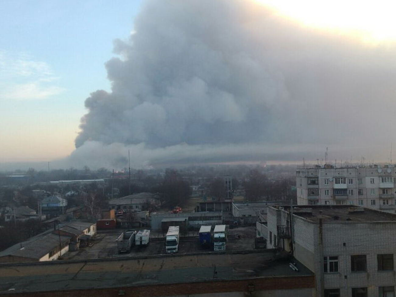 Полиция перекрывает въезд в город
