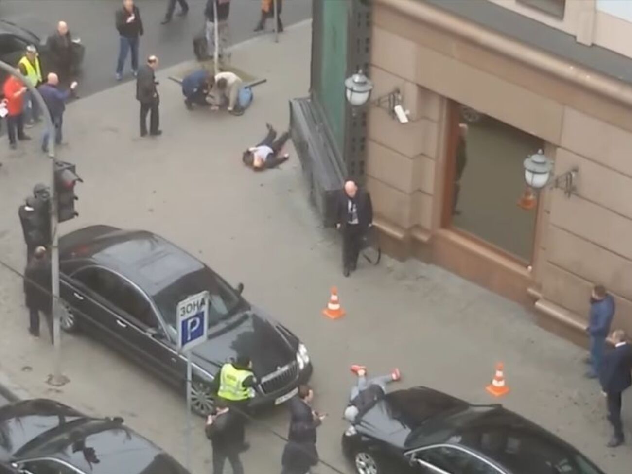 Очевидці зняли відео на місці вбивства Вороненкова