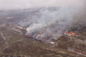 У мережі показали кадри вибухів у Балаклії