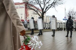 25 березня в Мінську пройшла акція до Дня волі, активістів і журналістів масово затримували. Фоторепортаж