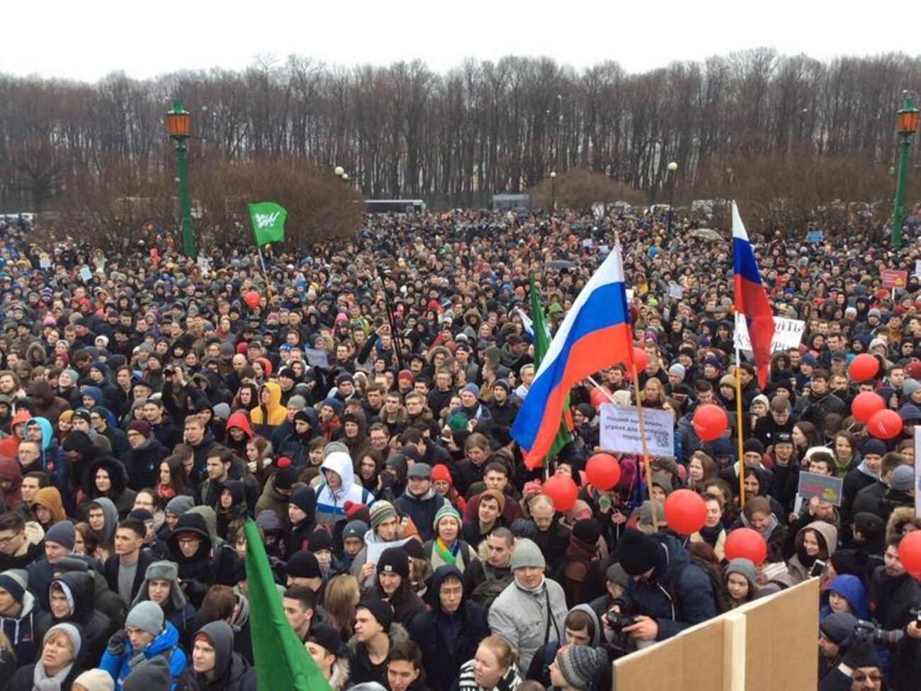Протест 26 березня в Санкт-Петербурзі
