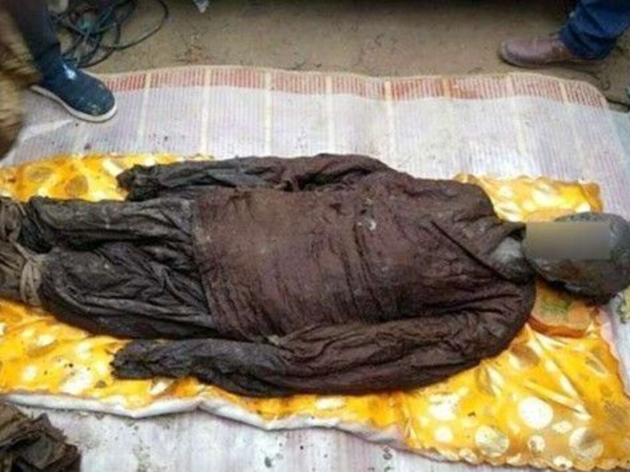 Одежда на мумиях хорошо сохранилась