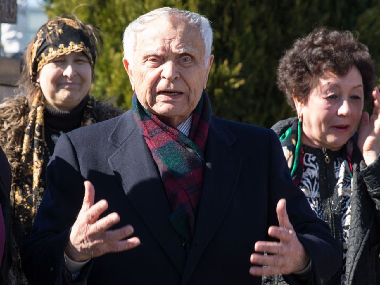 Павлычко на церемонии открытия памятника 28 марта 2017 года