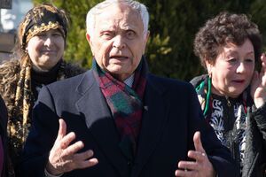 Павлычко на церемонии открытия памятника 28 марта 2017 года