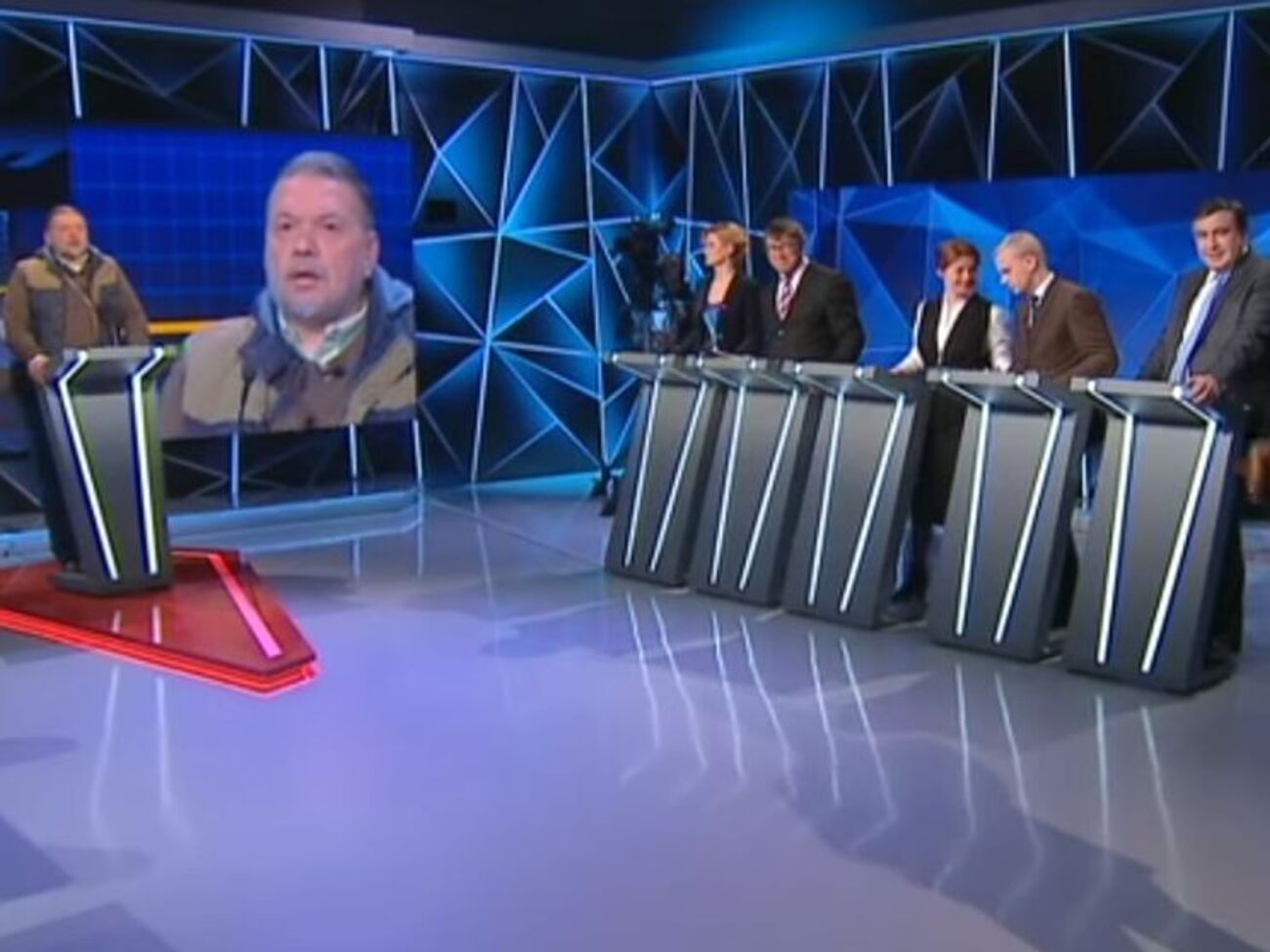 Михаил Саакашвили и Александр Бригинец поспорили на ток-шоу