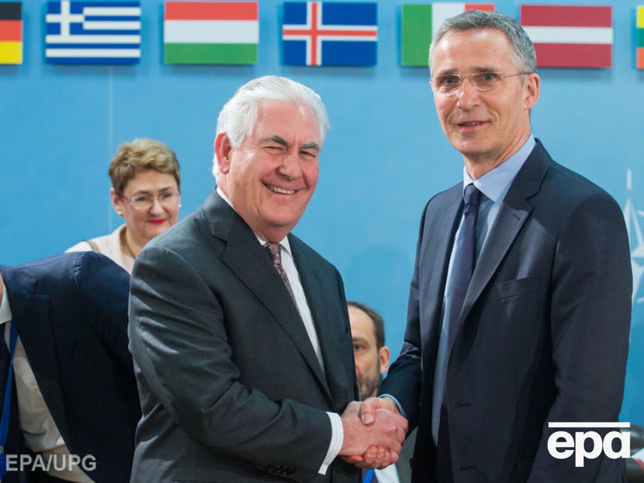 Тіллерсон з генсеком НАТО Єнсом Столтенбергом