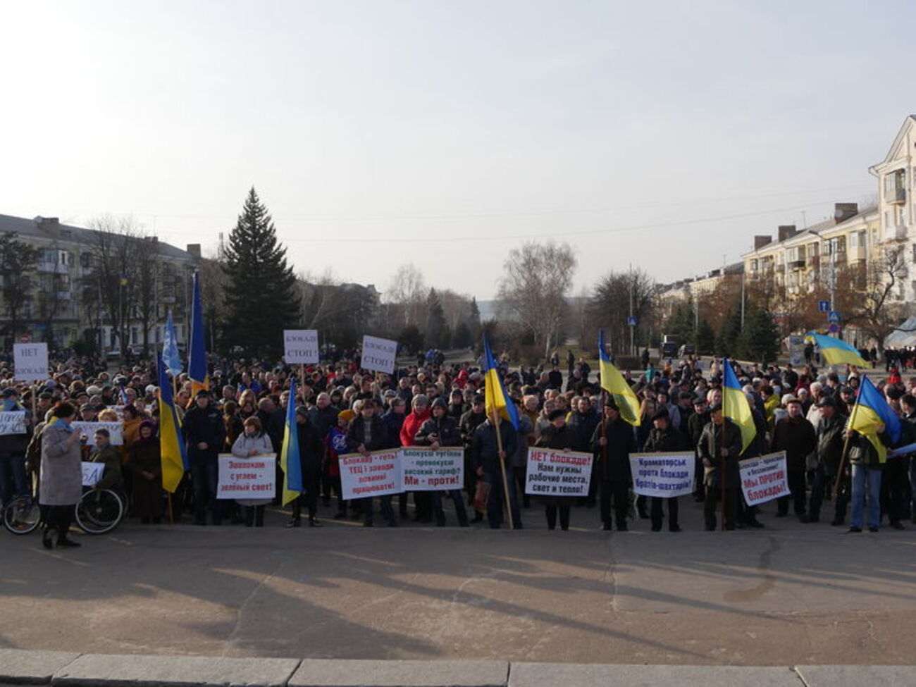 ДонОГА: Все присутствующие на митинге отметили, что блокада вредит не только экономике Донецкой области, а и всей Украине