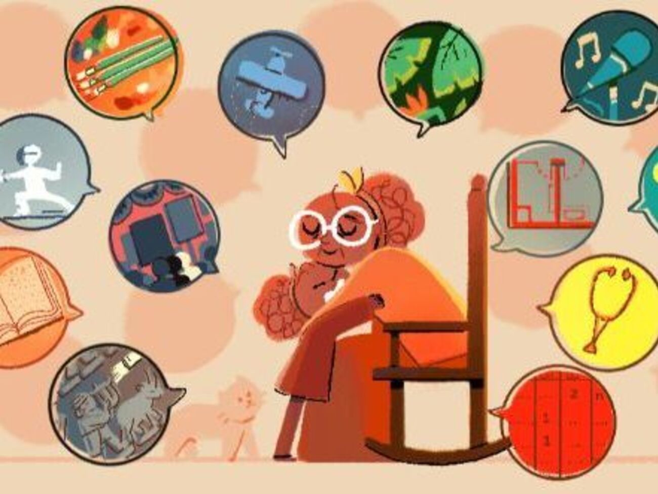 Дудл посвящен Международному женскому дню