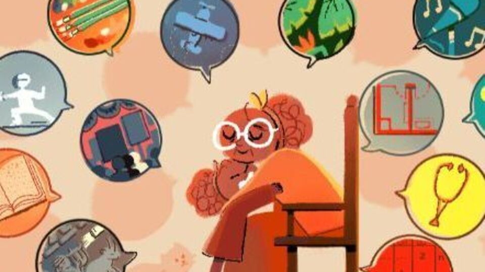 Дудл посвящен Международному женскому дню