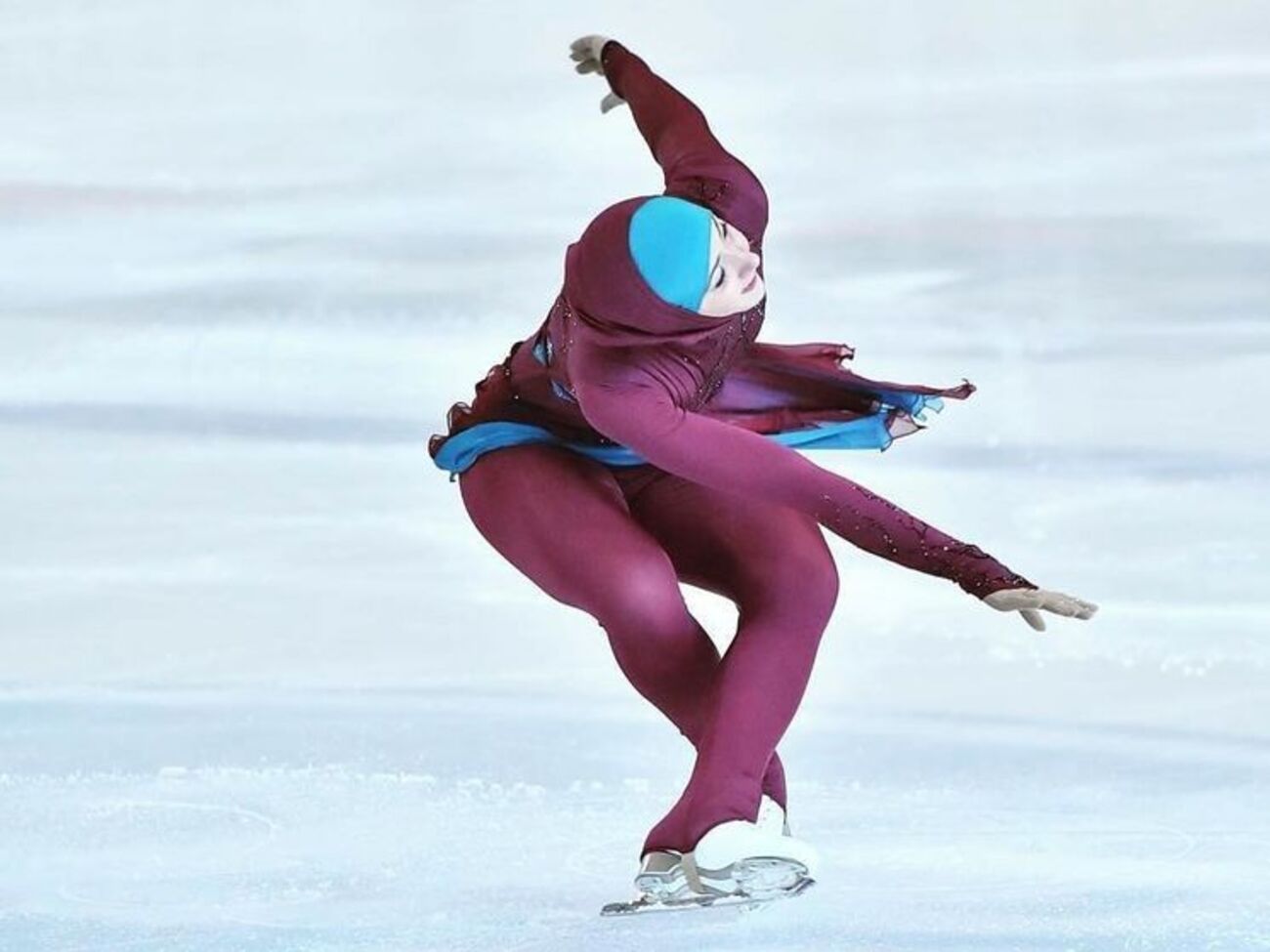 Захра Лари &ndash;&nbsp;первая в мире фигуристка в хиджабе