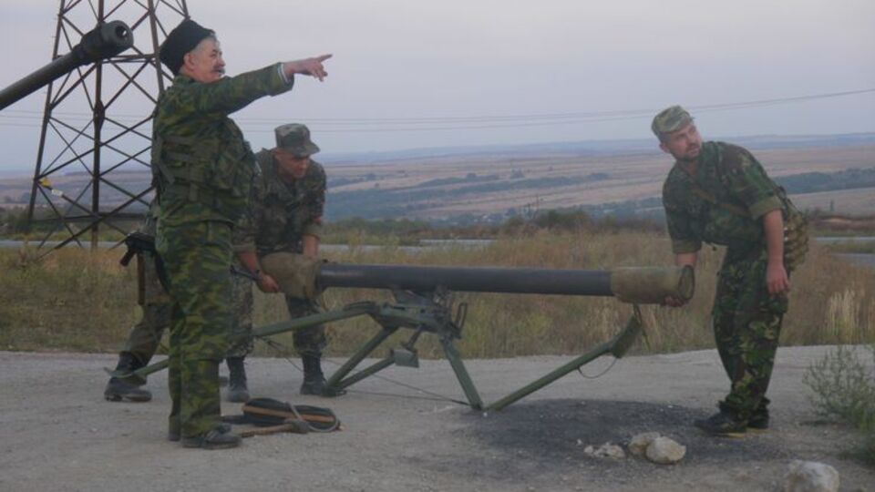 Козіцин (ліворуч) командував загоном терористів "Всевелике військо Донське"