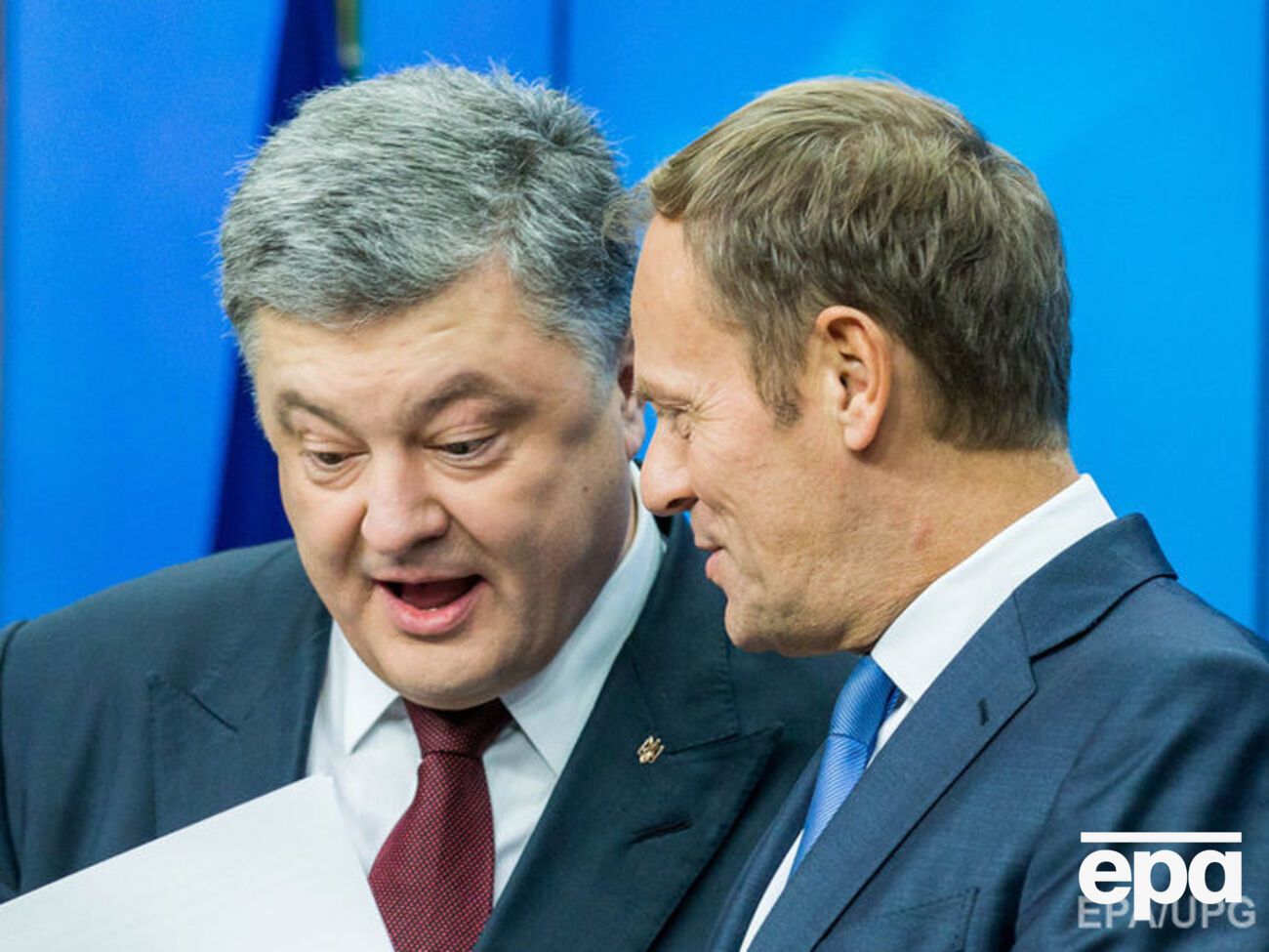 Порошенко подякував Туску за підтримку в боротьбі з російською агресією