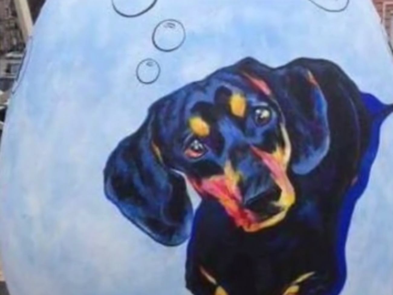 Писанку з зображенням такси виготовила київська художниця