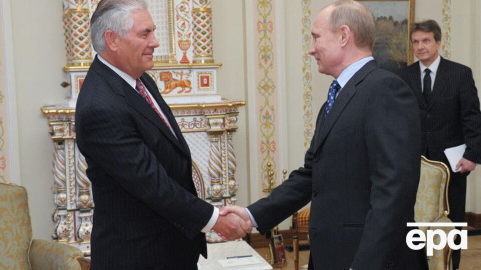 Тиллерсон встречался с Путиным в апреле 2012 года, когда был главой компании Exxon Mobile