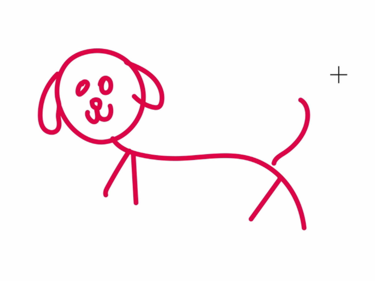 Специальный алгоритм дополняет "сырой" эскиз пользователя