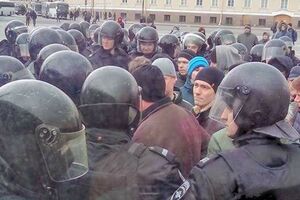 В Санкт-Петербурге задержали участников акции оппозиции