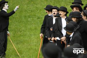 Слет двойников Чарли Чаплина прошел в Швейцарии