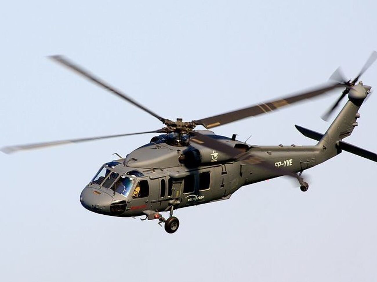 На борту вертолета UH-60&nbsp;Blackhawk были три человека