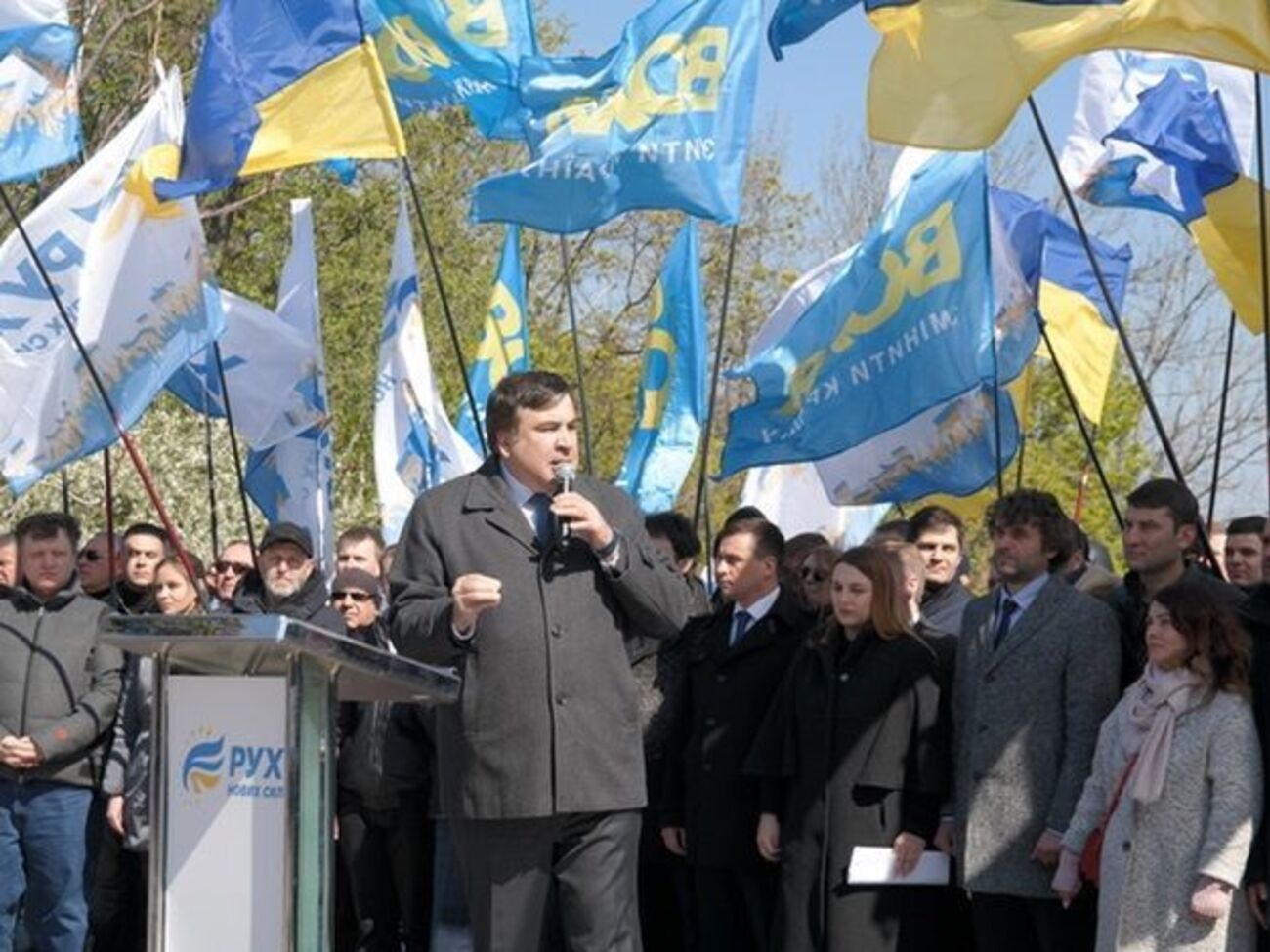 Самым известным политиком объединения стал Михаил Саакашвили